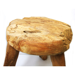 Stołek taboret z drewna tekowego 45cm